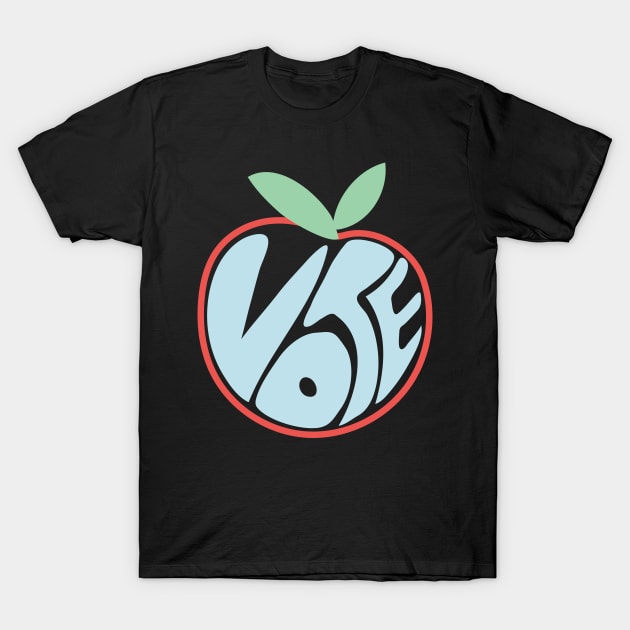 Georgia Votes, Vote Blue Georgia Peach T-Shirt by YourGoods